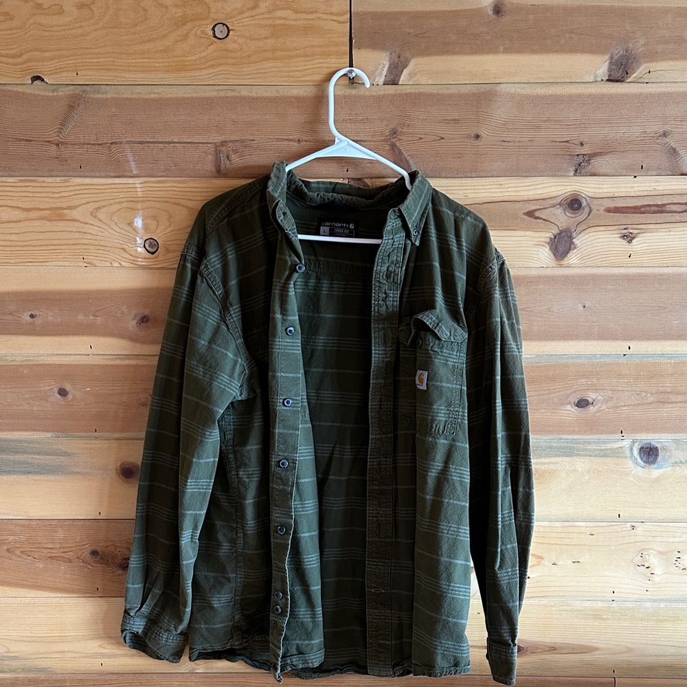 Carhartt Olive Green Loose Fit Shirt